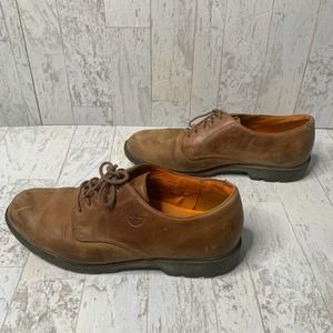 Timberland Mens Dress Shoes‎ Size 9M Brown Nubuck Leather Lace Up Waterproof